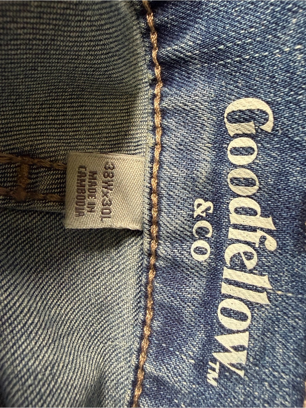 Goodfellow & Co Blue Women's Jeans with Contrast Stitching